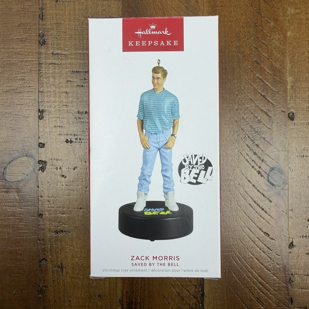Hallmark 2022 Saved by the Bell Zack Morris Magic Christmas Ornament w/ Sound